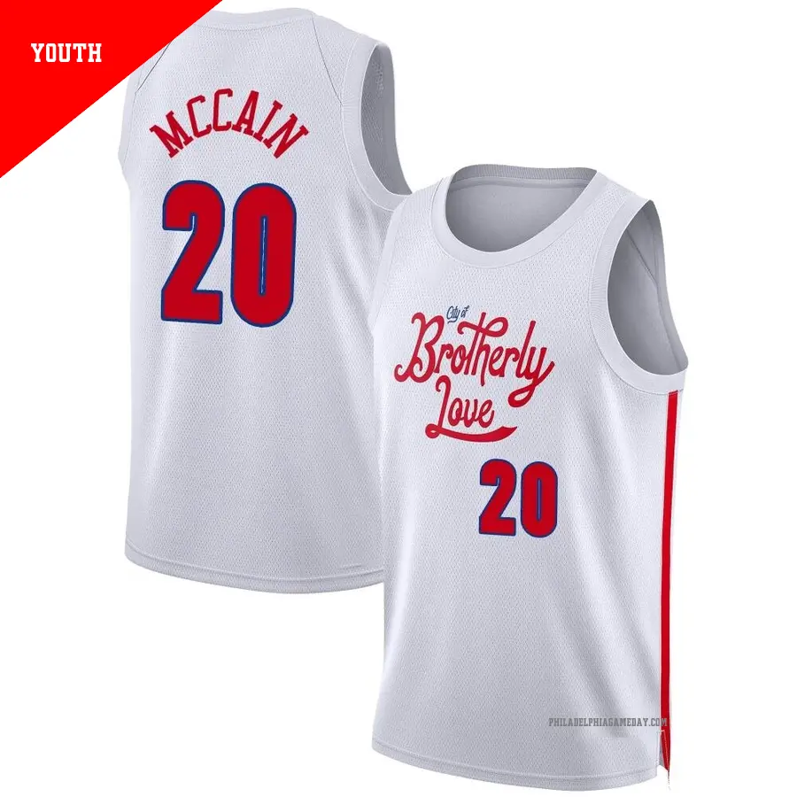 20 Men's Jared McCain Philadelphia 76ers 2024/25 Authentic