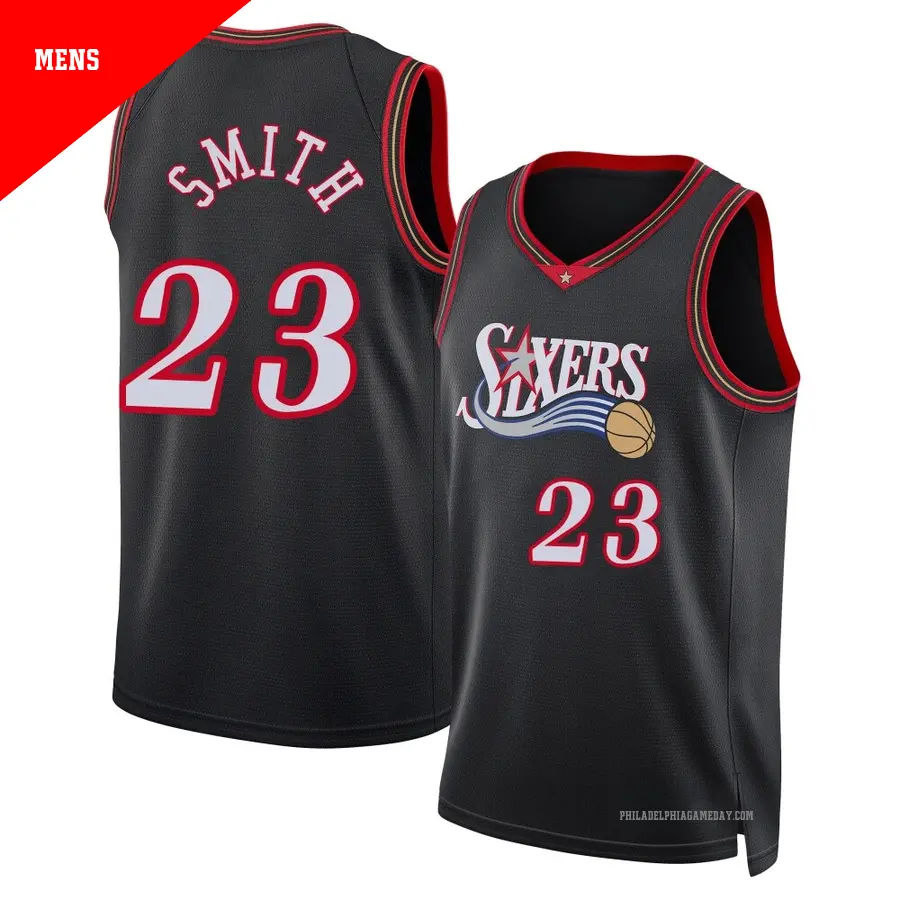 ＃23 Men's Terquavion Smith Philadelphia 76ers Black Swingman Classic Edition Jersey