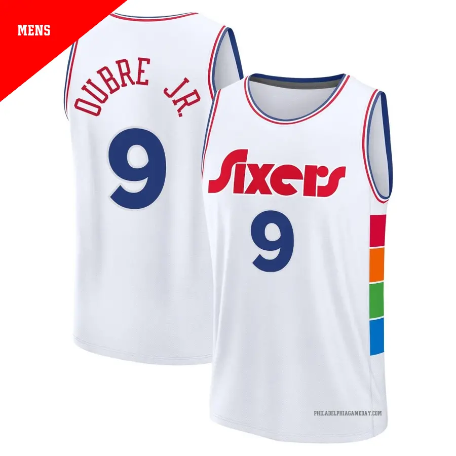 ＃9 Men's Kelly Oubre Jr. Philadelphia 76ers 2024/25 Fast Break Fanatics White City Edition Jersey